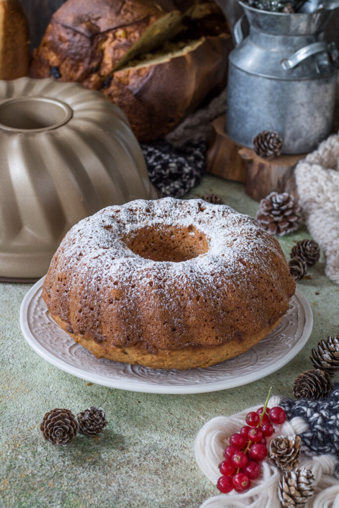 Torta con panettone o pandoro avanzato