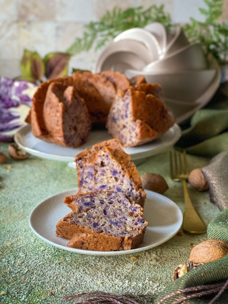 Ciambella salata fetta pronta da gustare