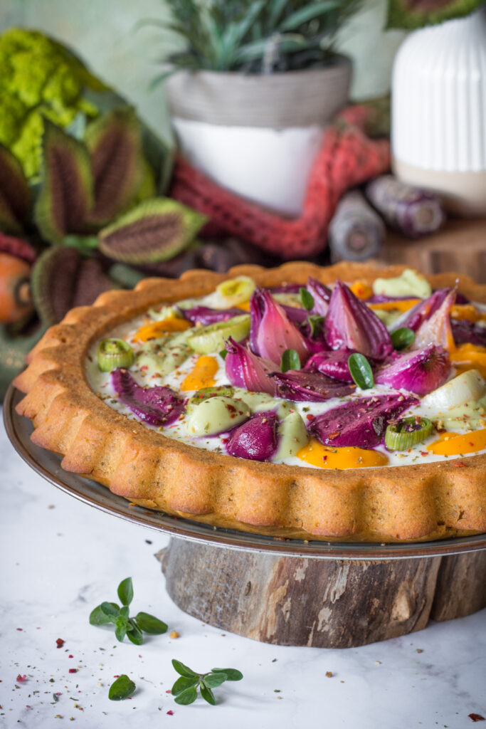 Crostata salata morbida vegana 