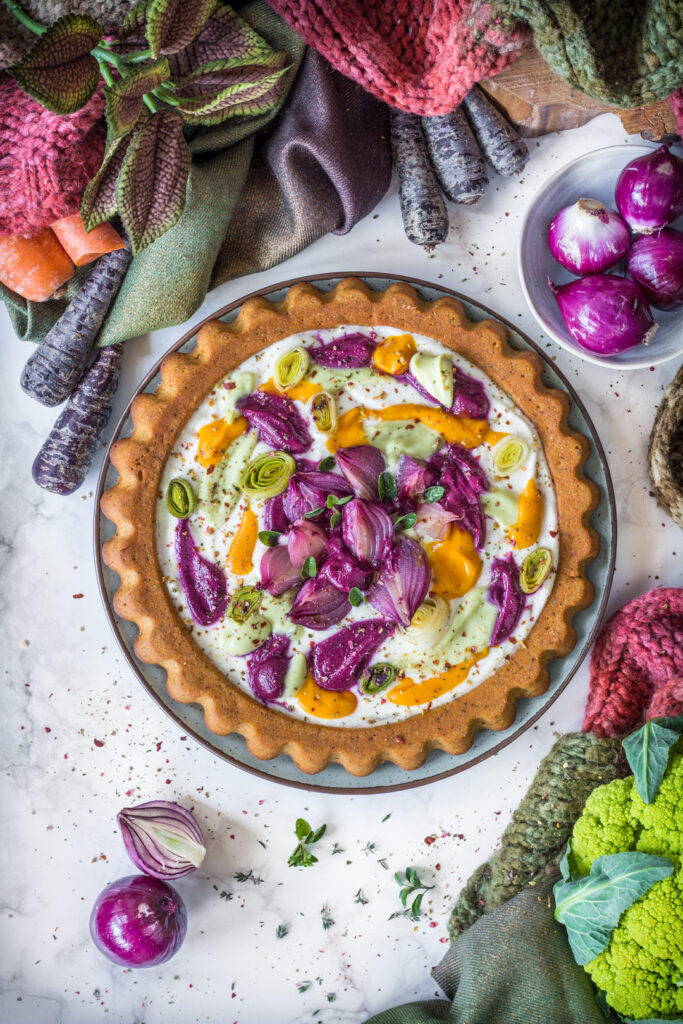 Crostata salata morbida vegana 