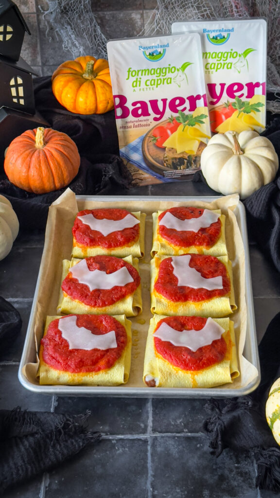 Fagottini di lasagna vegetariani per Halloween - e non solo