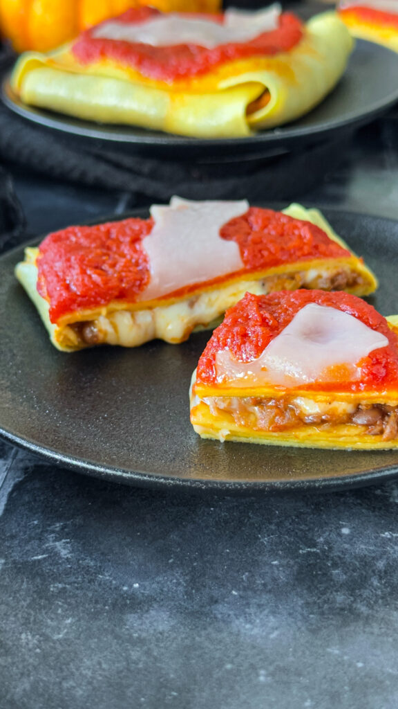Fagottini di lasagna vegetariani per Halloween - e non solo