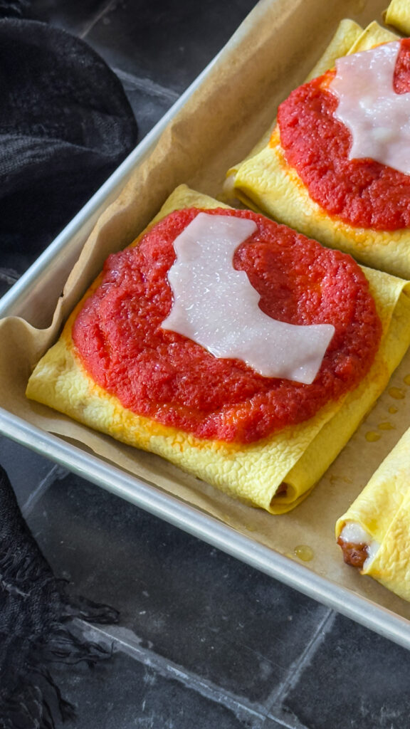 Fagottini di lasagna vegetariani per Halloween - e non solo