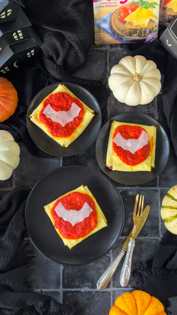 Fagottini di lasagna vegetariani per Halloween - e non solo