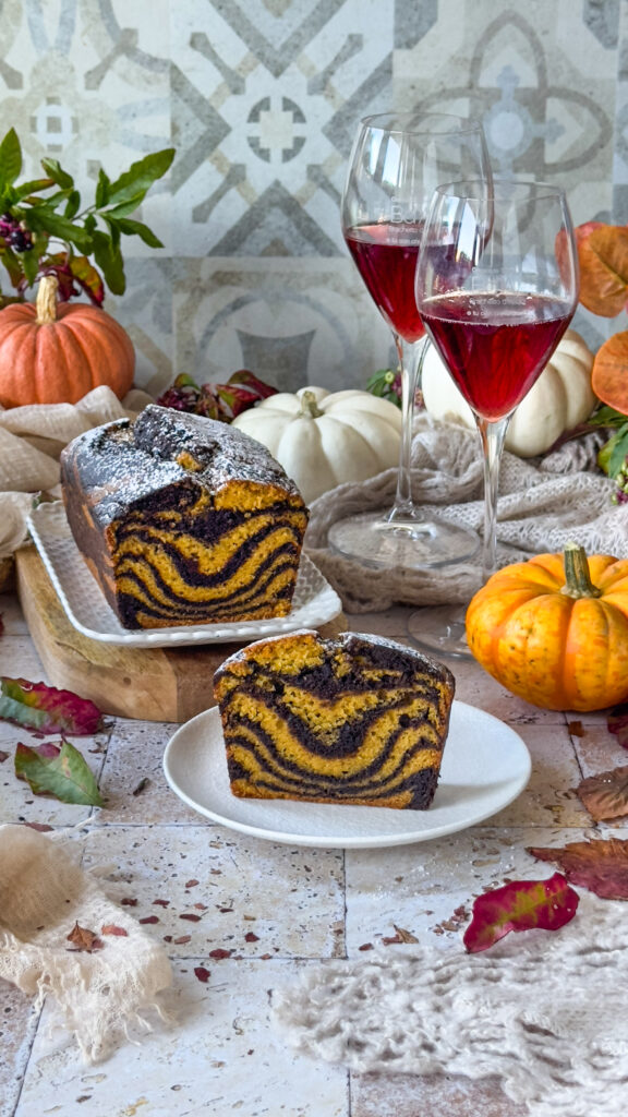 Plumcake veg zucca e cioccolato marmorizzato
