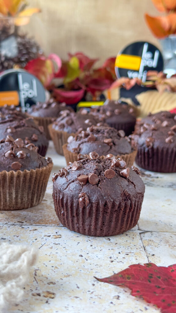 Muffin veg ai datteri e cioccolato senza zuccheri raffinati