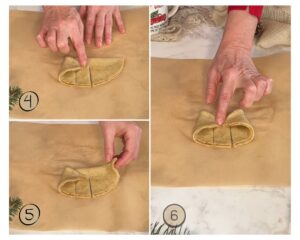 creazione fiocco di biscotto