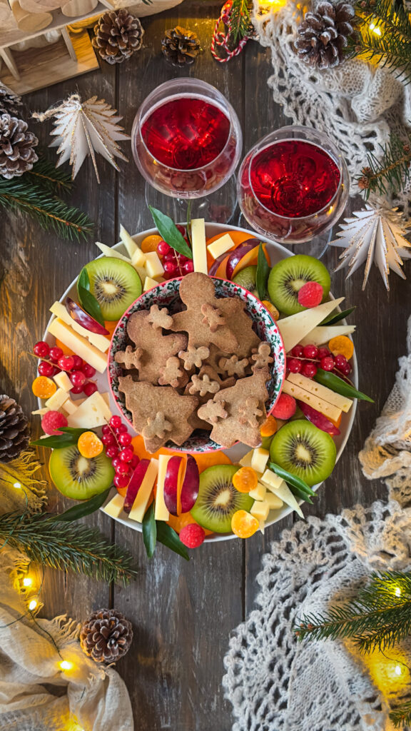 Ghirlanda di Natale con biscotti salati