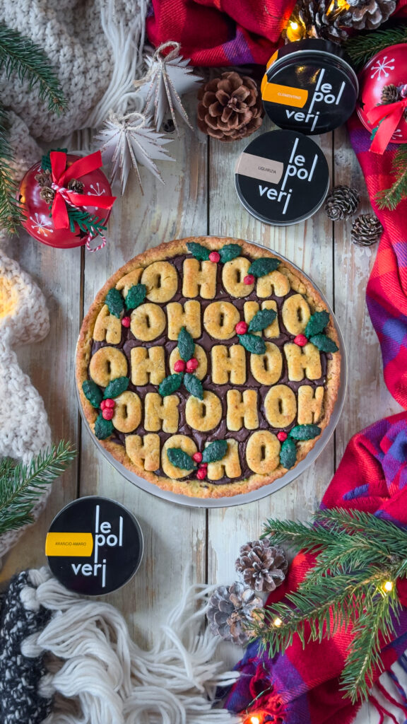 Crostata di natale veg senza zuccheri raffinati