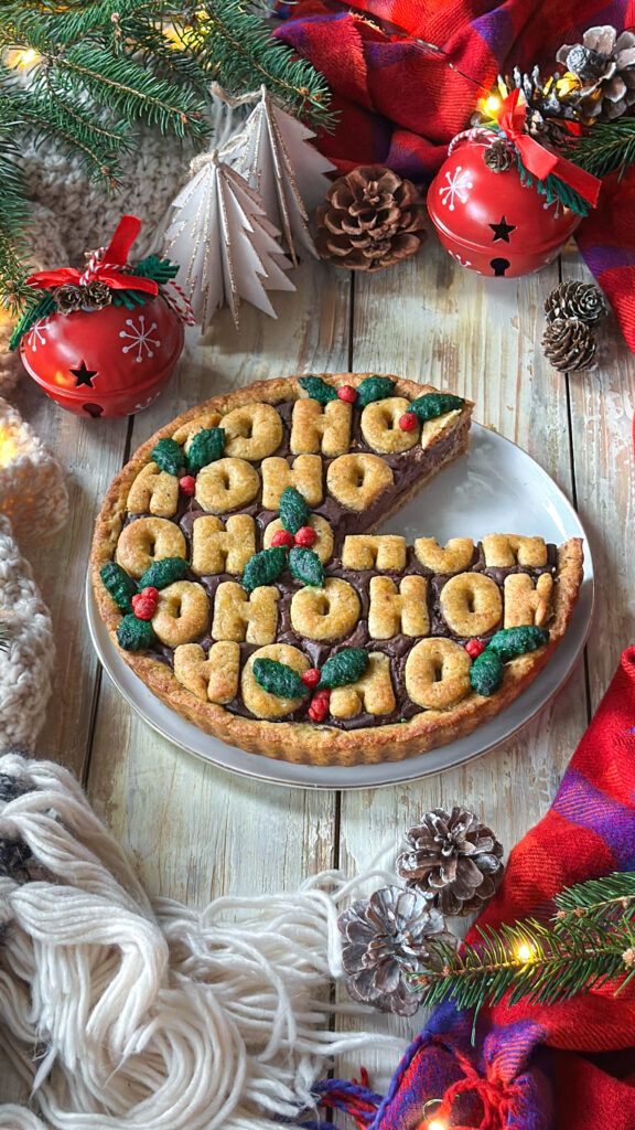 Crostata di natale veg senza zuccheri raffinati