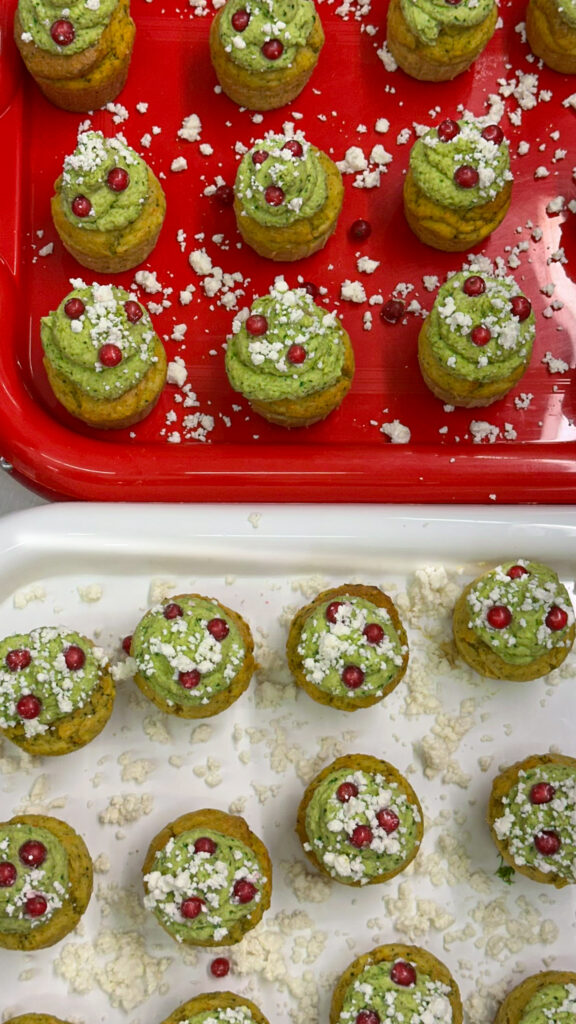 un dono nuovo cupcakes salati di Babbo Natale