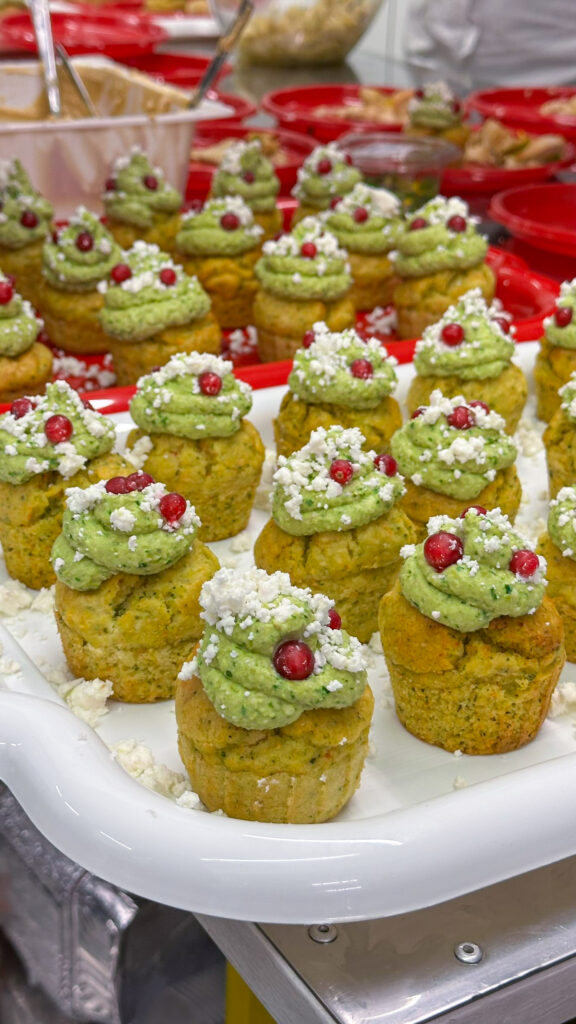 un dono nuovo cupcakes salati di Babbo Natale