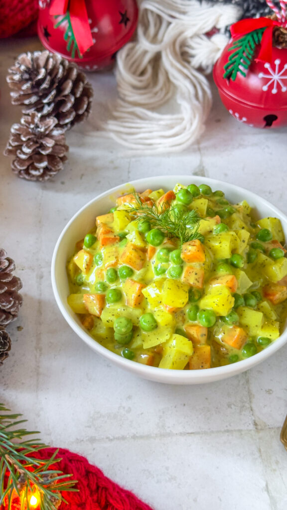 Insalata russa leggera con maionese di riso