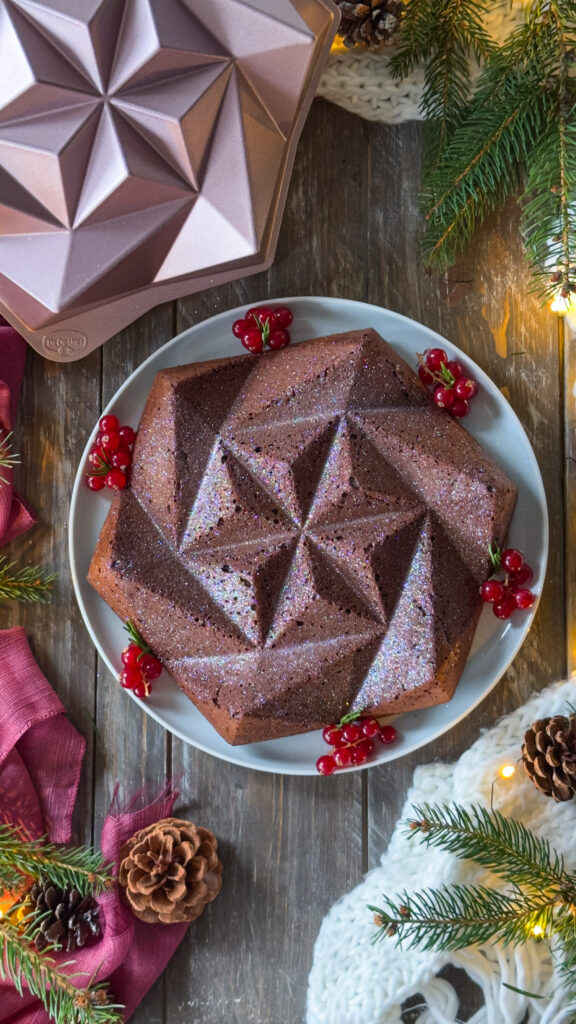 Torta di Natale senza zuccheri raffinati e senza grassi