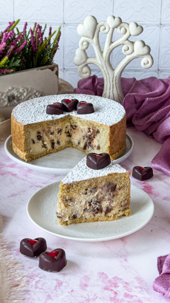 fetta di cassata vegana con silken tofu