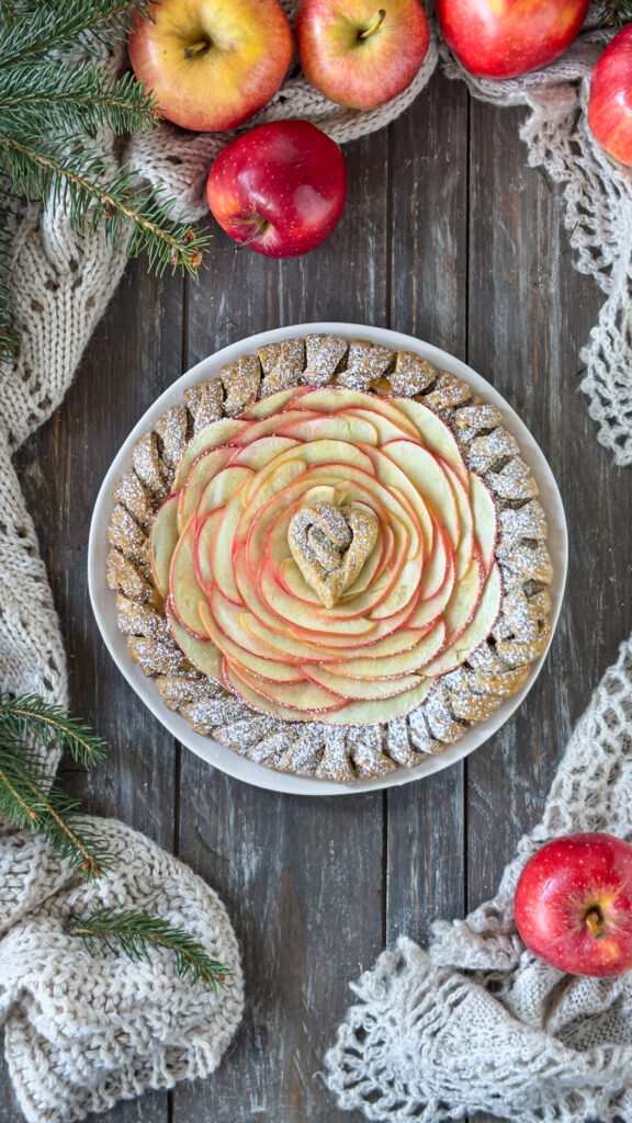 Crostata di mele veg senza stampo