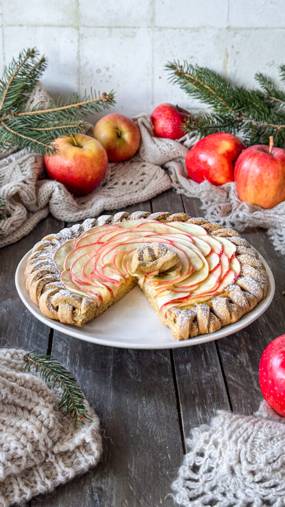 Crostata di mele vegana fatta in casa