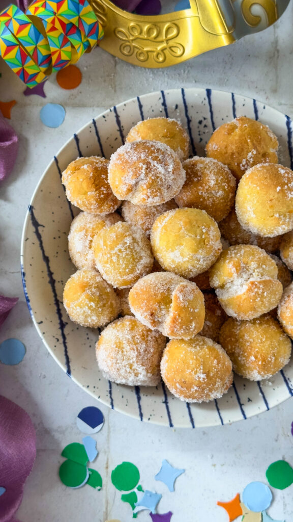 Castagnole veg in friggitrice ad aria - ricetta leggera