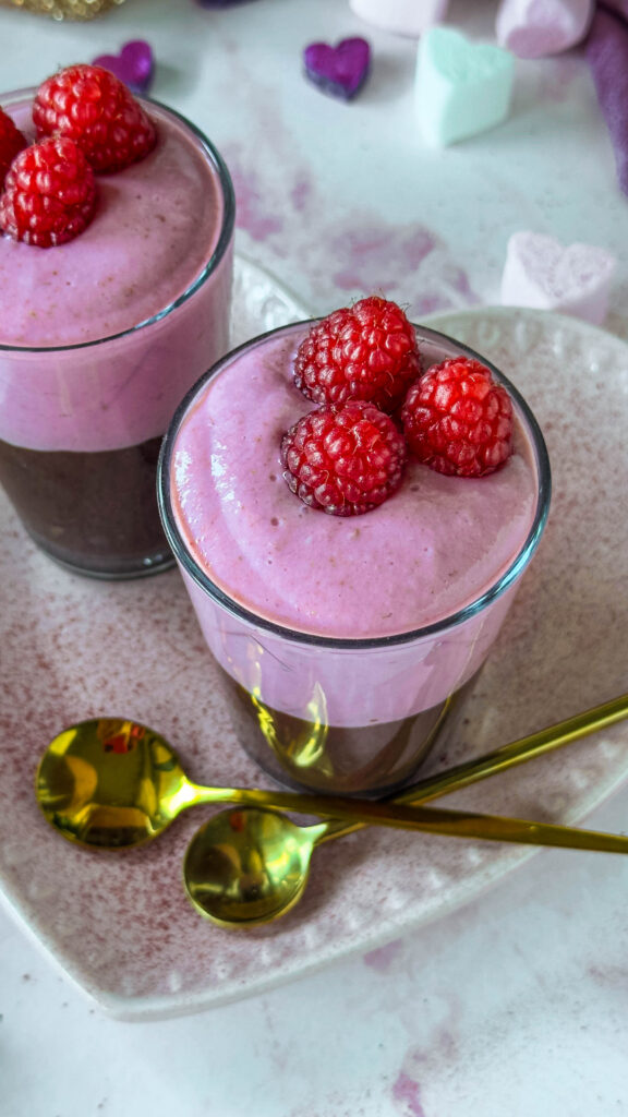 Cremoso lampone e cioccolato veg senza zuccheri raffinati