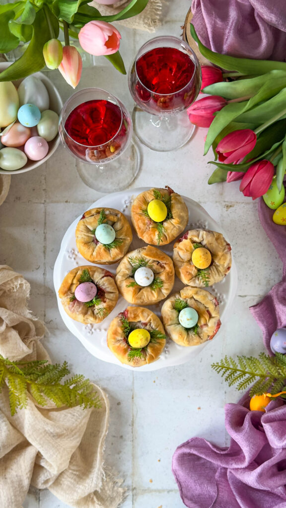 Nidi di pasta fillo dolci veg