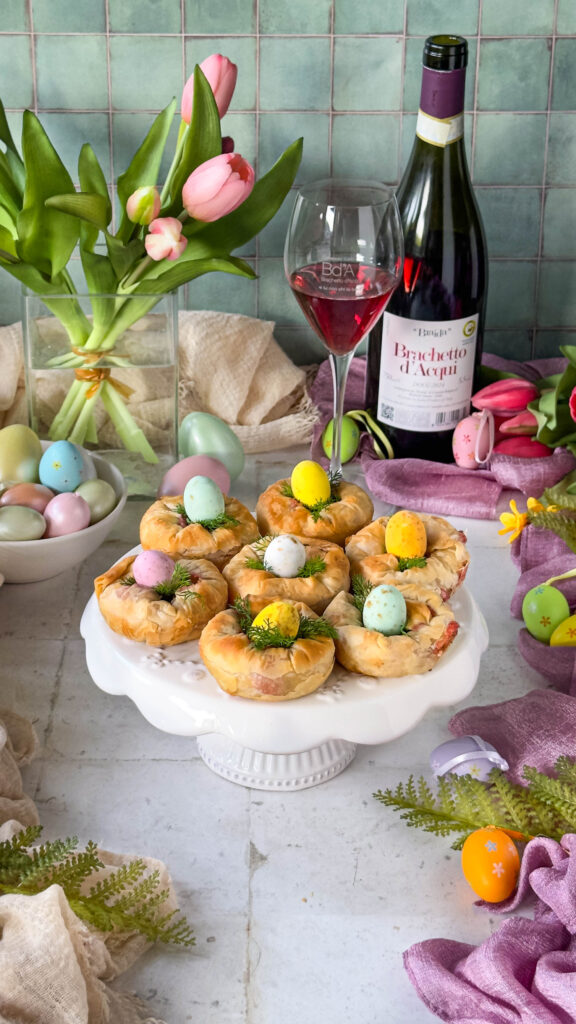 Nidi di pasta fillo dolci veg