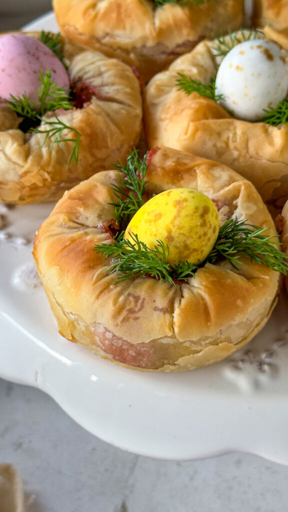 Nidi di pasta fillo dolci veg