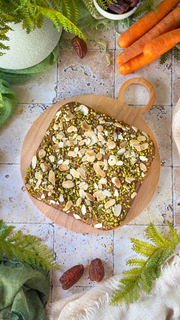 Brownies di carote senza zucchero vegan 