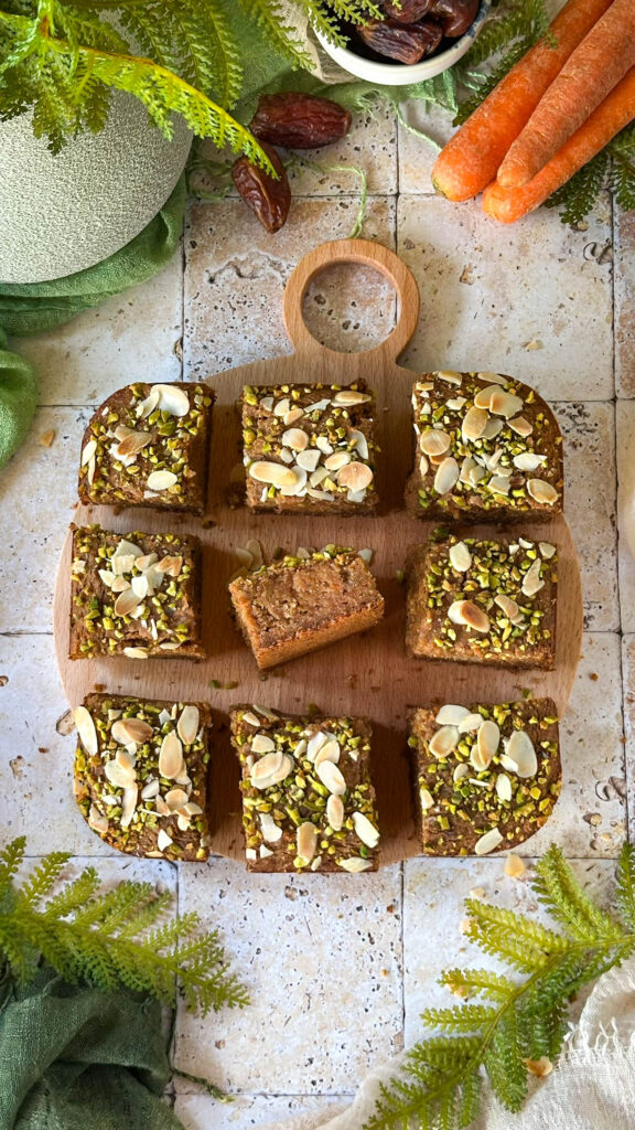 Brownies di carote senza zucchero vegan 